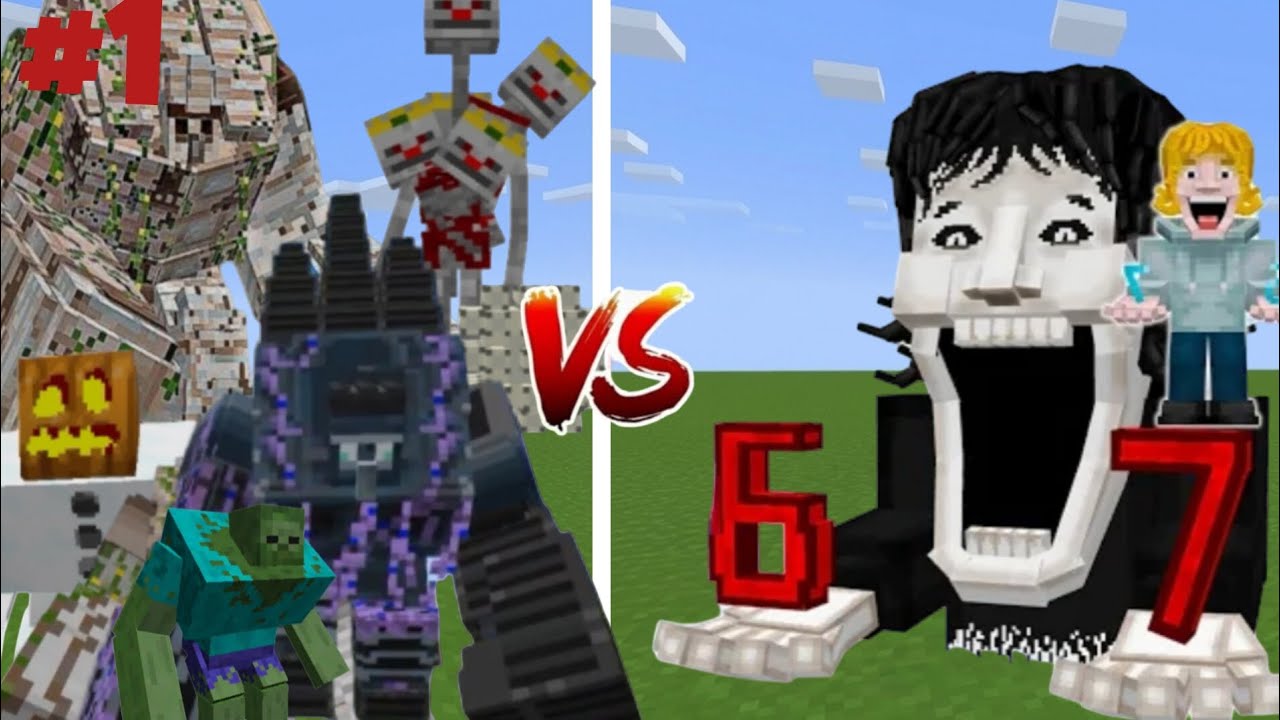 THE 67 ENTITIES VS ALL MINECRAFT MUTANT BOSSES !!