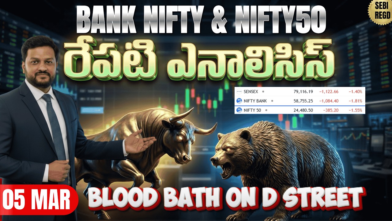 Daily Analysis Bank nifty Prediction | Nifty50 Post & Pre Market Analysis #telugutradershyam