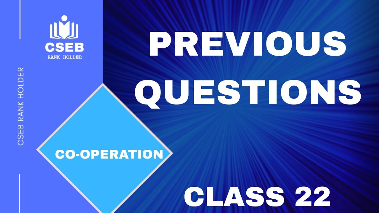 PREVIOUS QUESTIONS WITH DETAILED EXPLANATION | CLASS 22