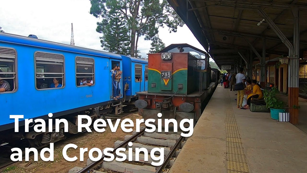 Unique Train Reversing and Crossing in Sri Lanka Railways