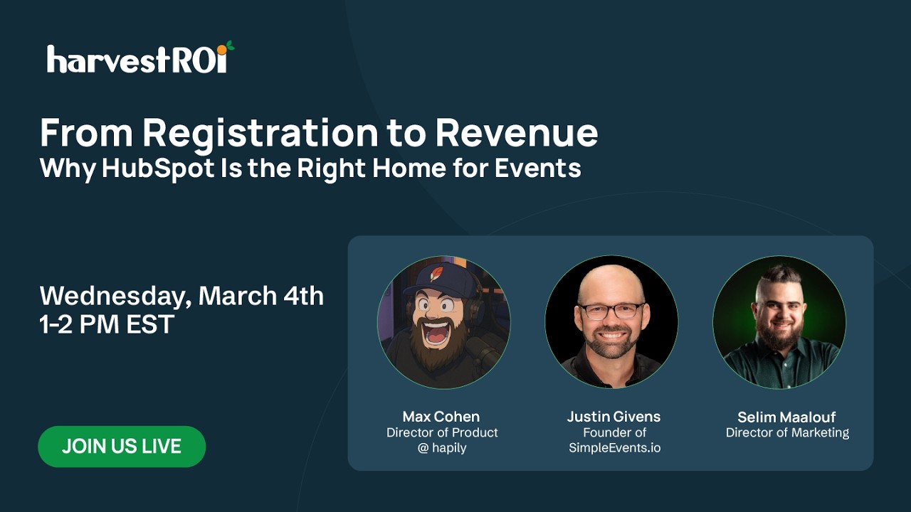 Webinar | Why HubSpot Is the Right Home for Events