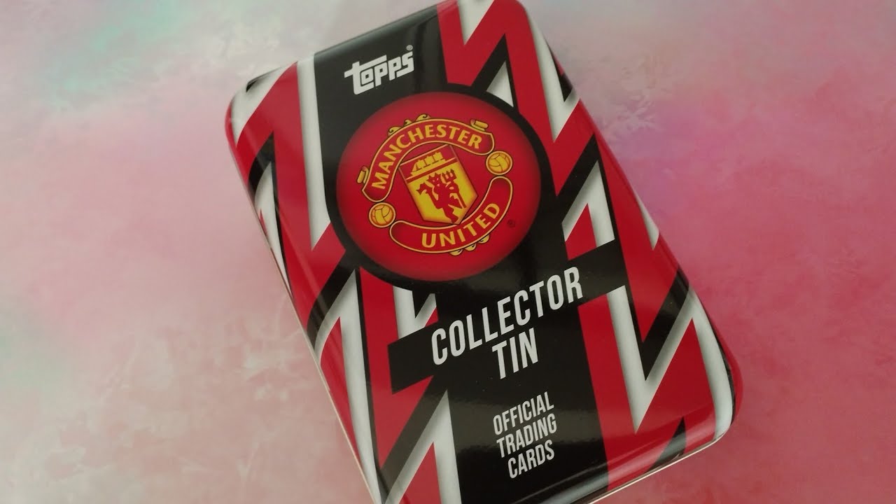 Topps Manchester United Collector Tin 25/26 #topps #manchesterunited #unboxing 