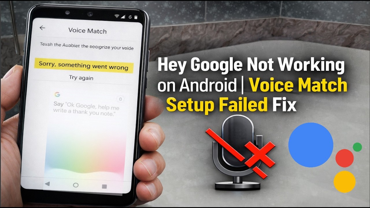 Hey Google Not Working on Android | Voice Match Setup Failed Fix
