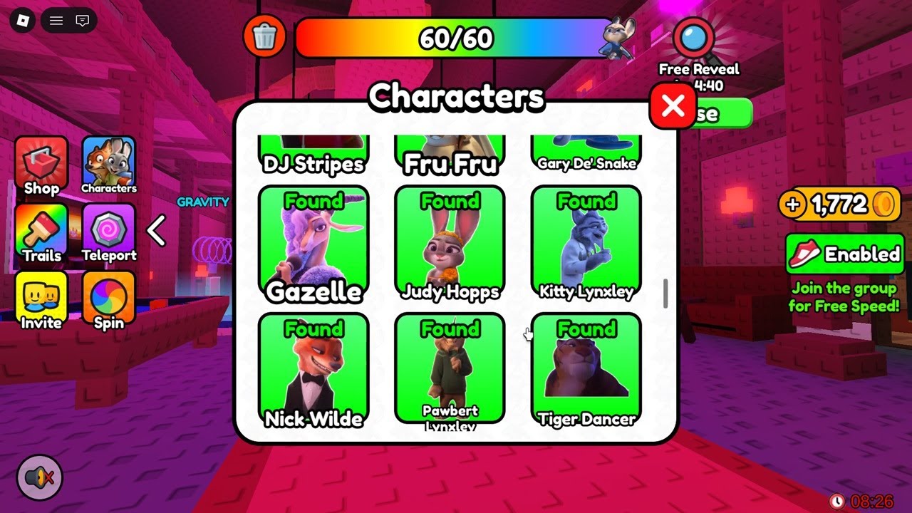 Roblox FIND THE ZOOTOPIA 2 - How to get ALL 60 Characters