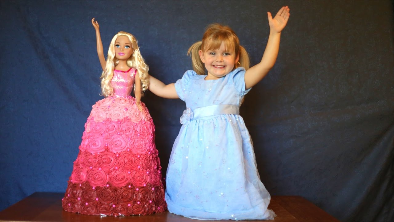 How To Make a Huge Princess Dress Cake!