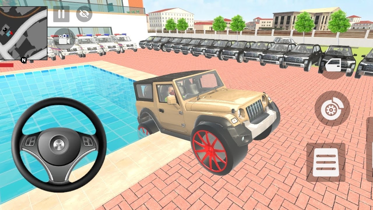 Car bike game*Franklin ordered an lndian police car and Lamborghini or creta in the game 🎮 bike 🚳🚨 