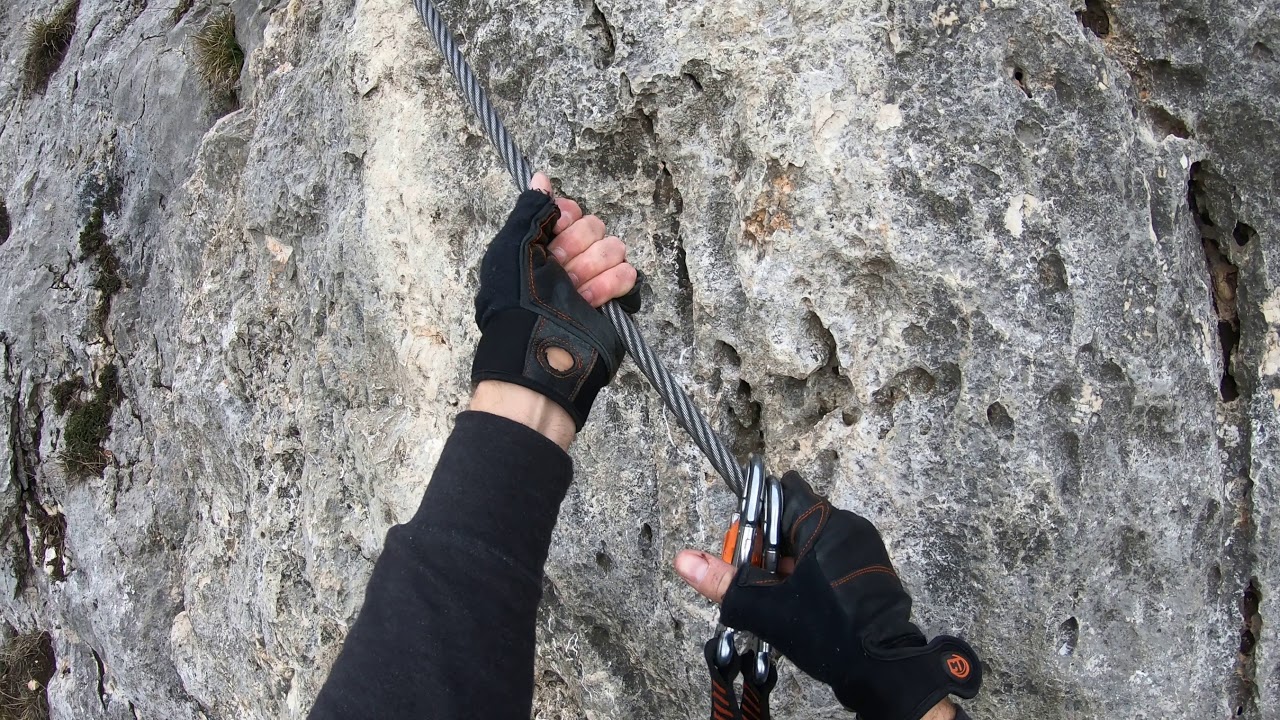 Gebirgvereins-Klettersteig 4 ( Headwall , Klettersteig Ausstieg )