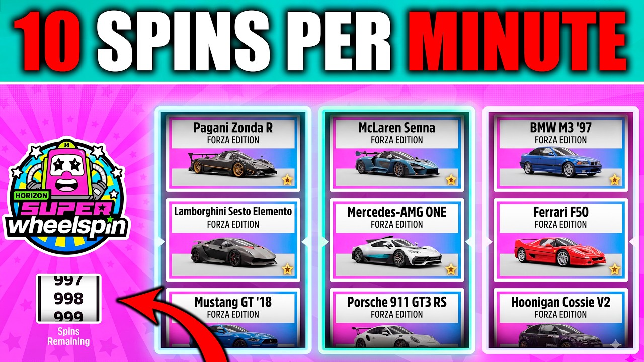 САМЫЙ БЫСТРЫЙ способ фарма супер-вращений в Forza Horizon 6! (999+ очков навыков)