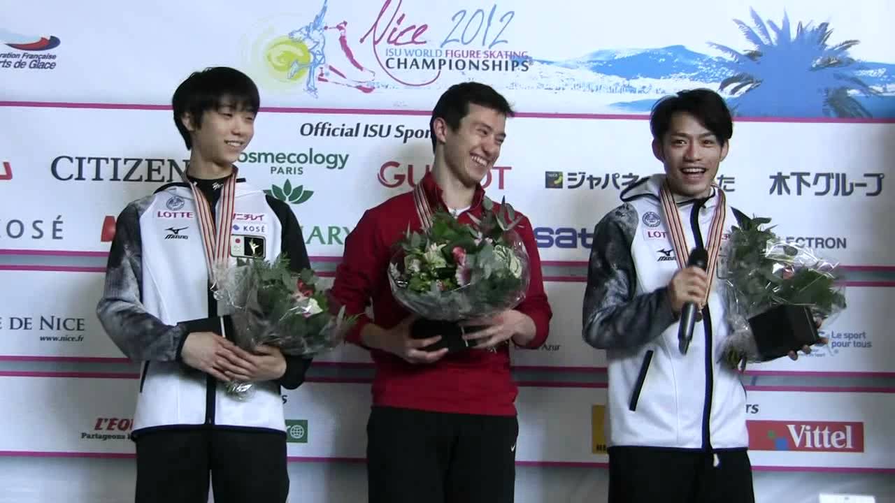 WCH 2012 Men free small medal ceremony