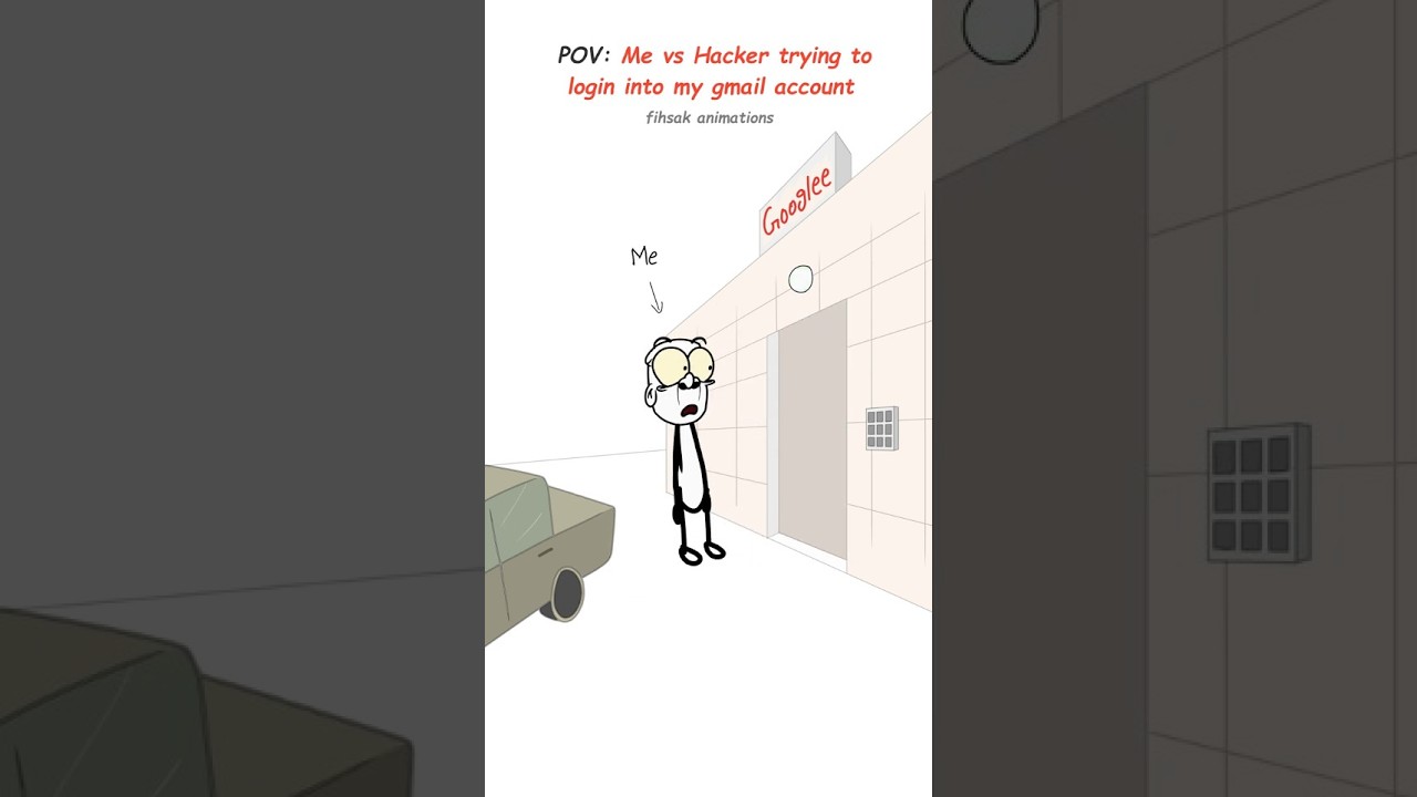 Me vs Hacker trying to login into my Google account 📧 #funny #youtubeshorts