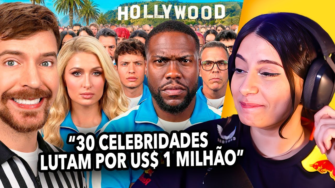 30 CELEBRIDADES LUTAM POR US$ 1 MILHÃO - REACT MRBEAST | Yayah Clipes