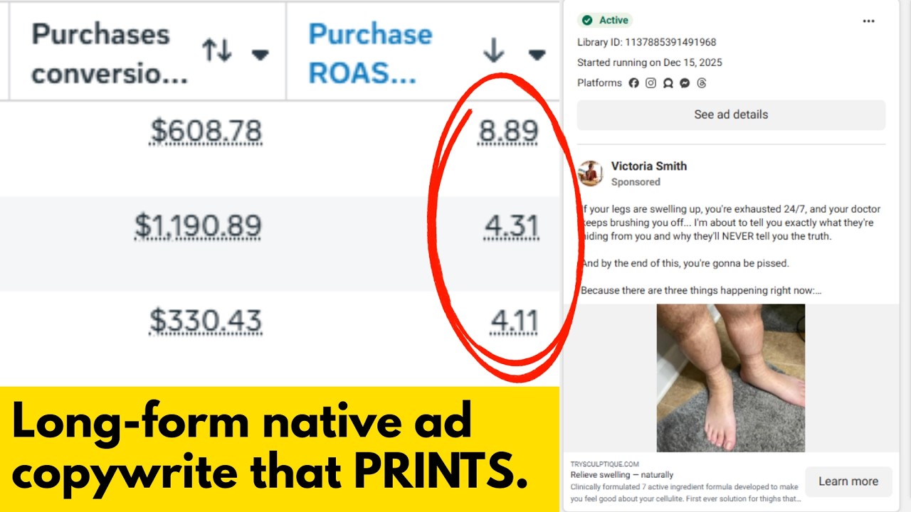 Dropshipping with long-form native ads is the META