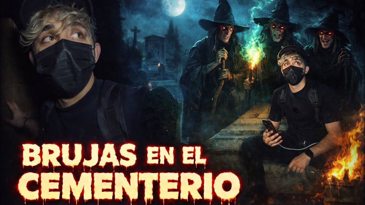 SOLO una Noche en el Cementerio de las Brujas 😱