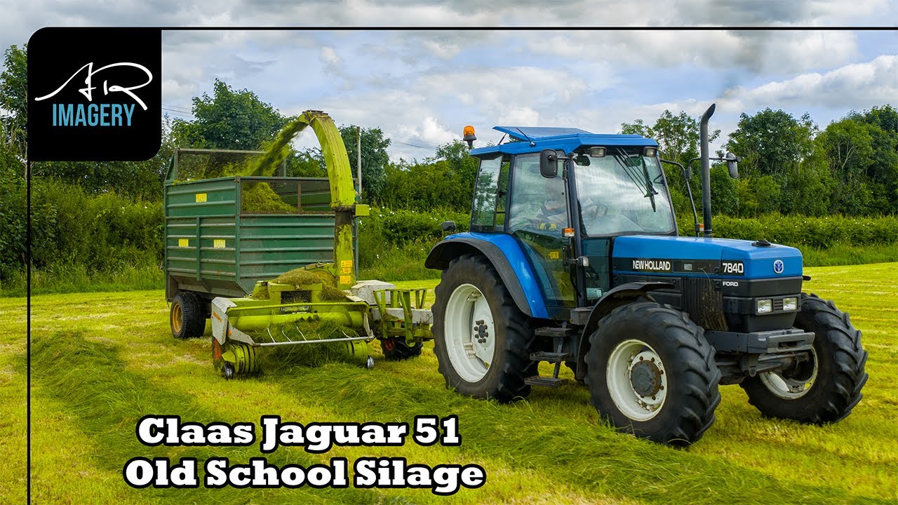 Old School Silage | Claas Jaguar 51 | New Holland 7840 | Fraser Silage Trailer