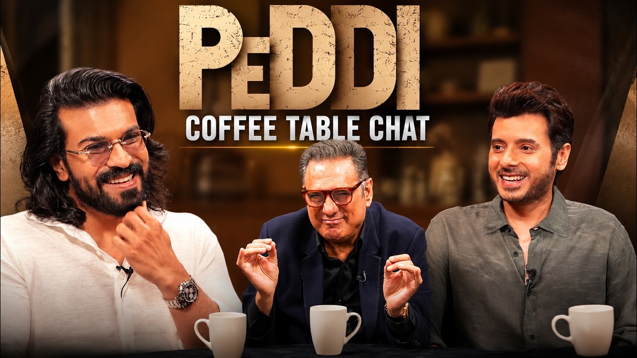 Ram Charan, Boman Irani & Divyenndu Fun Coffee Table Chat About Peddi Movie | JMedia Trends