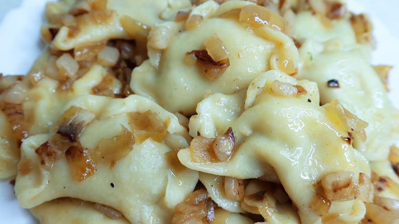 Мои УКРАИНСКИЕ ВАРЕНИКИ с картошкой, САЛОМ и луком