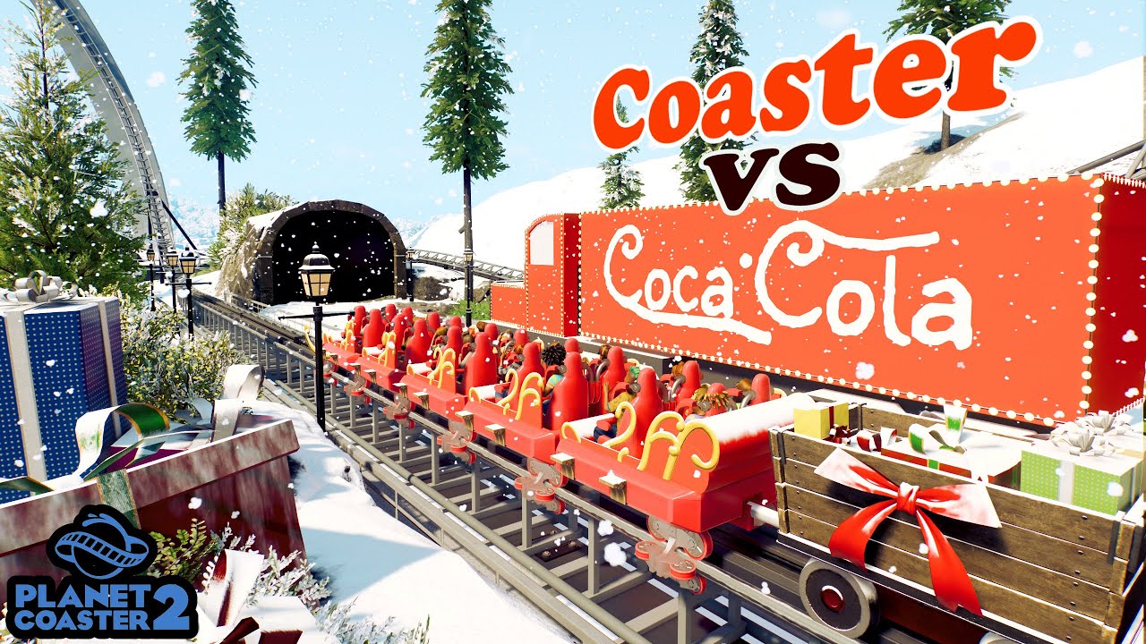 Hydrolic Launched Coaster VS Coca-Cola Christmas Truck