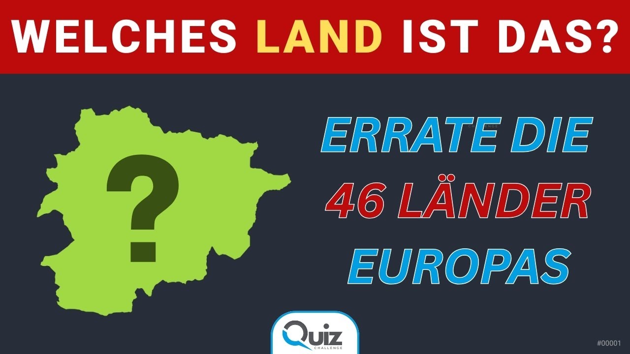 Kannst du EUROPAS L&Auml;NDER nur anhand ihrer UMRISSE ERRATEN?
