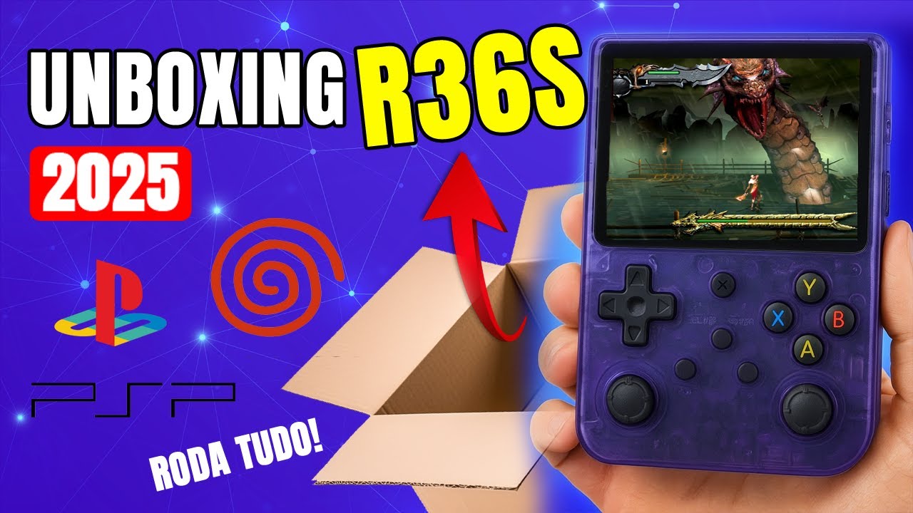 UNBOXING do R36S + Primeiras Impressões