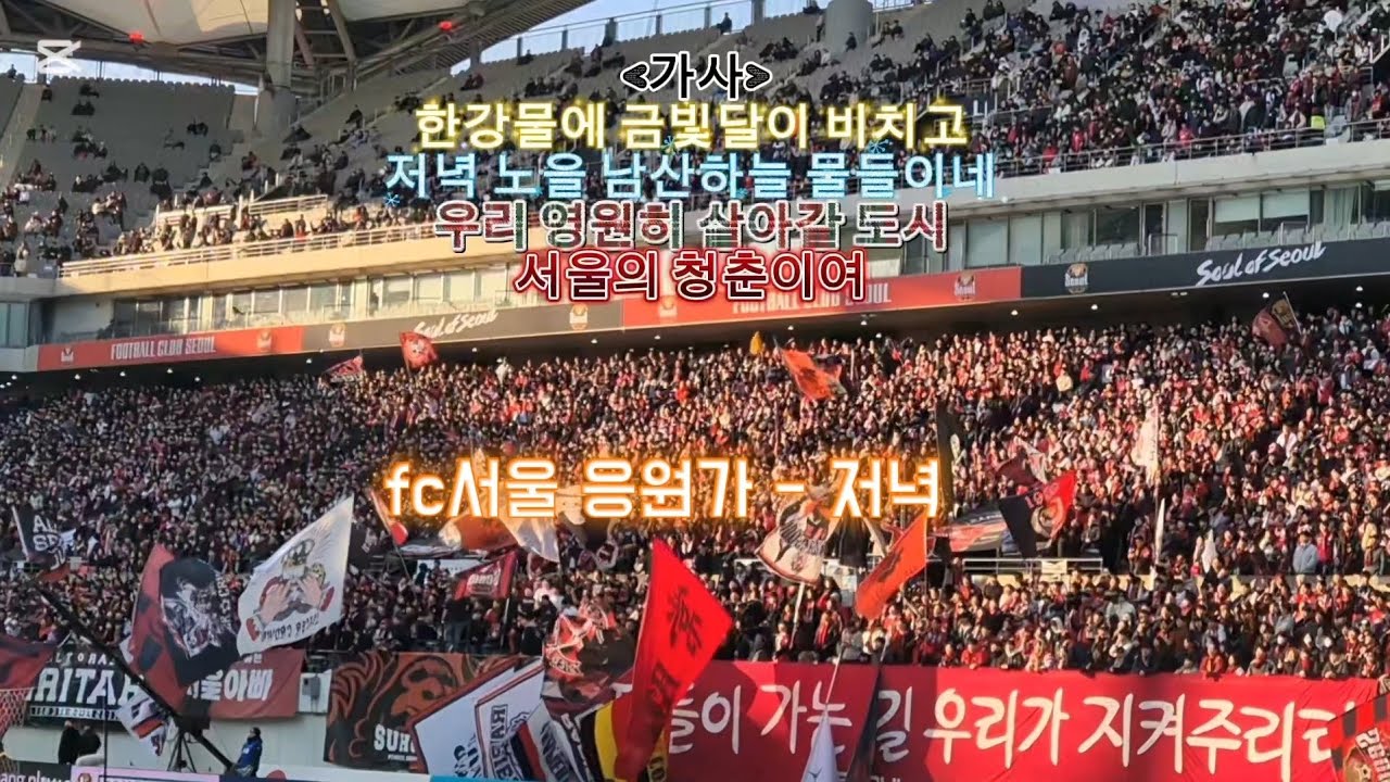 [연말특집] 2025년에 촬영한 FC서울 응원가 저녁 직캠영상 모음❤️        