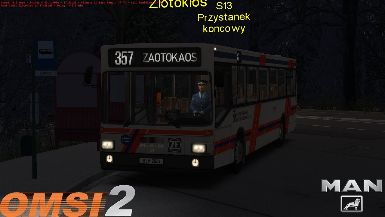 Omsi 2 - Fikcyjny Szczecin - Line 357 - MAN Standardbus SL 202