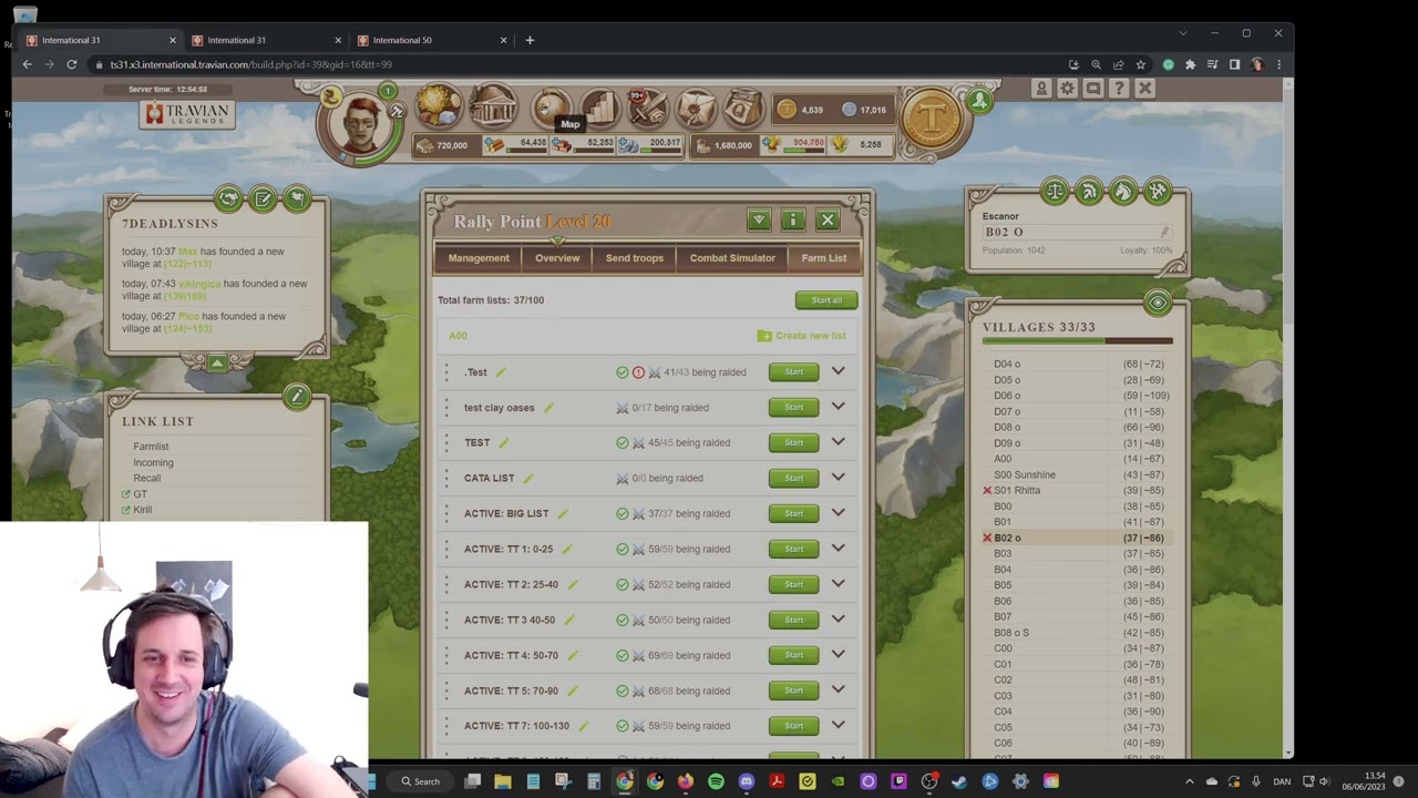 Travian Int 31 x3 - Day 50 - Gaul - More WW work, and attacks