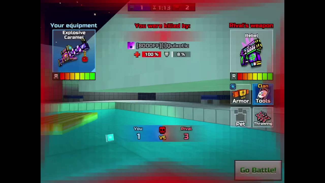 I upgraded explosive caramel- pixel gun 3d