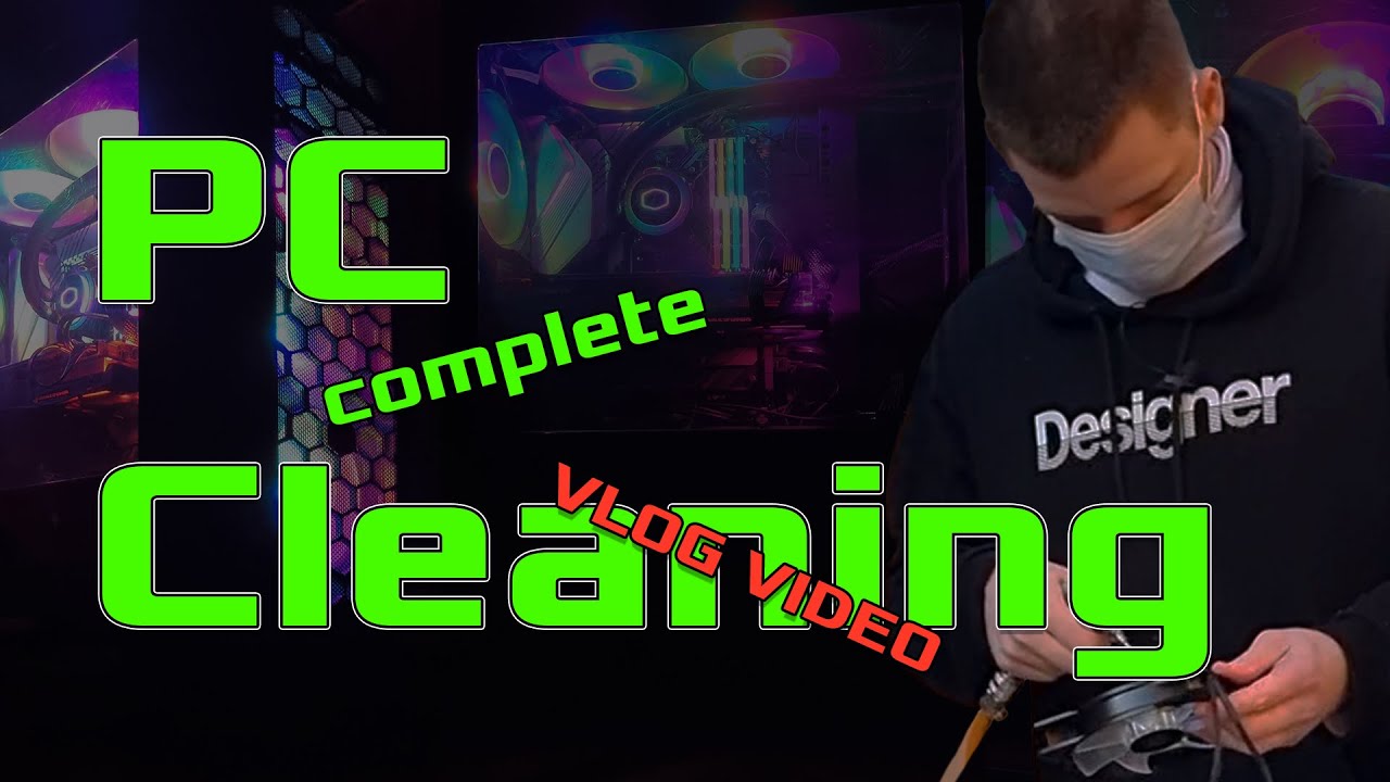 Complete PC Workstation Cleaning with Air Compressor