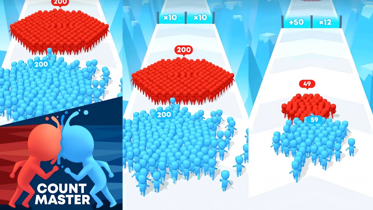 Count Masters: Running Stickman Gameplay Android & iOS | Serbu Musuh & Kumpulkan Pasukan!