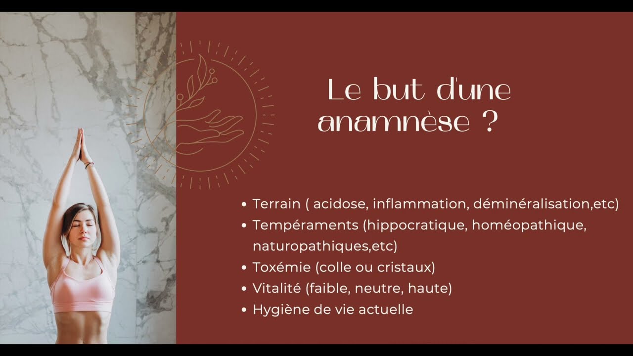 MASTERCLASS :  MENER UNE ANAMNESE