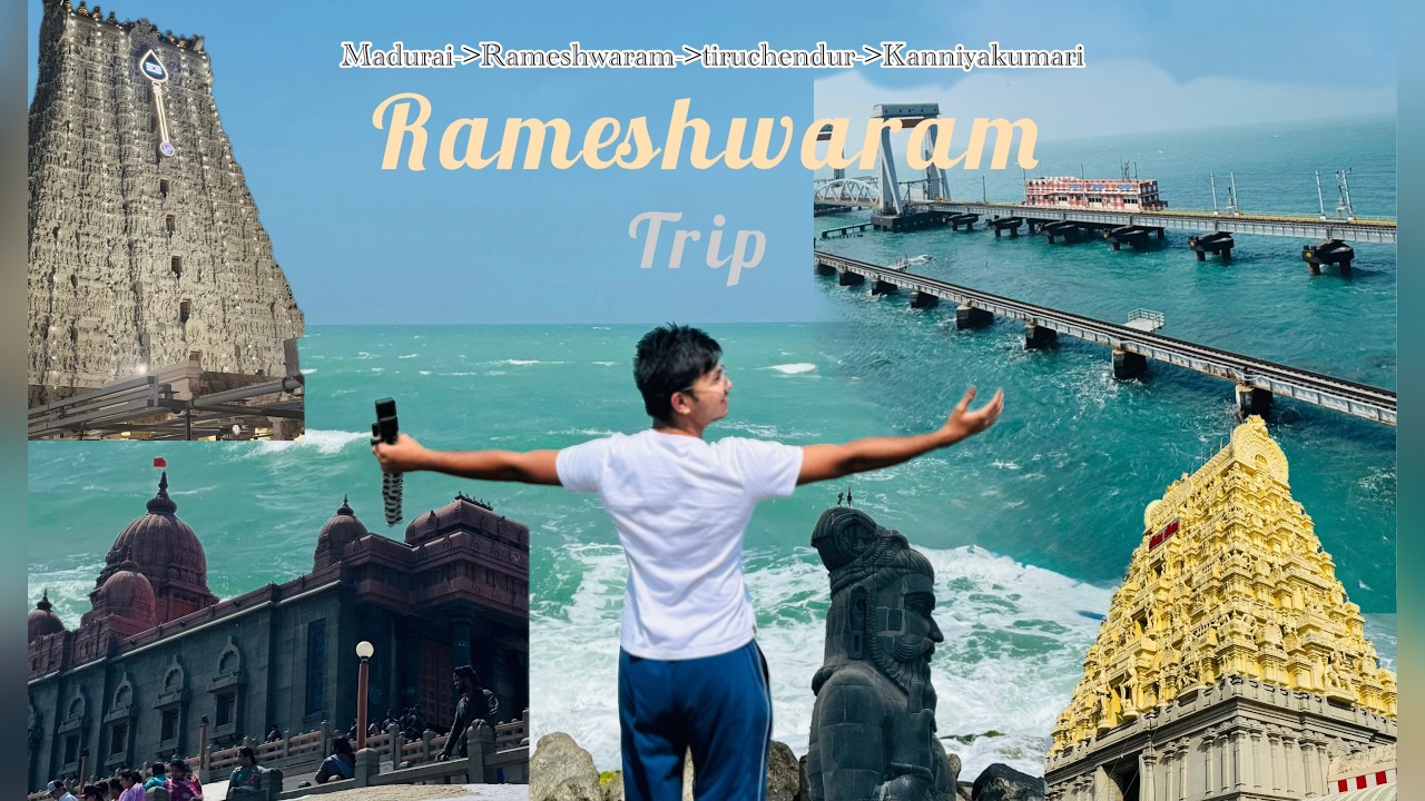 Rameshwaram Trip Vlog | Madurai → Rameshwaram → Tiruchendur → Kanyakumari | Kannada Travel Vlog