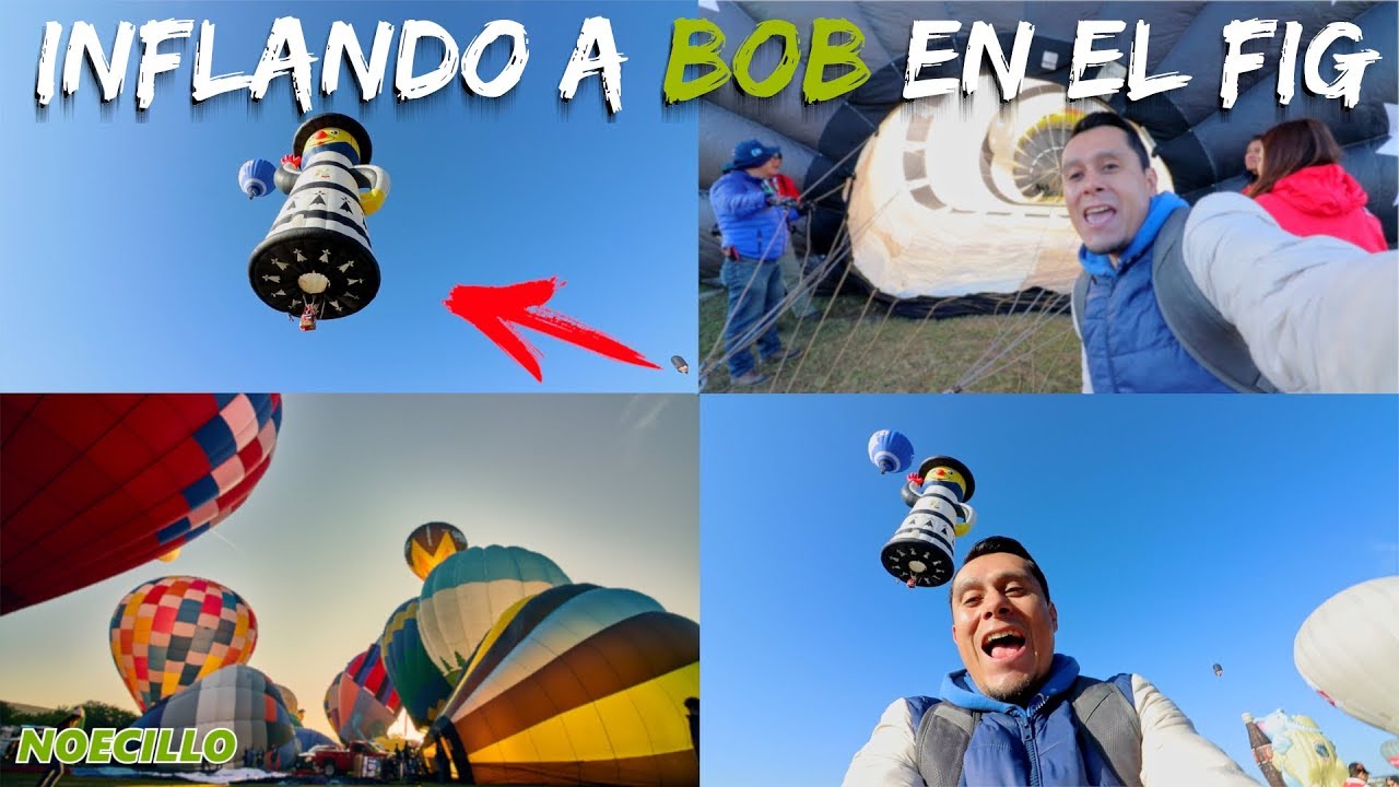 Como Se Inflan Los Globos Aerostaticos en el Festival Del Globo de Leon Guanajuato Noecillo