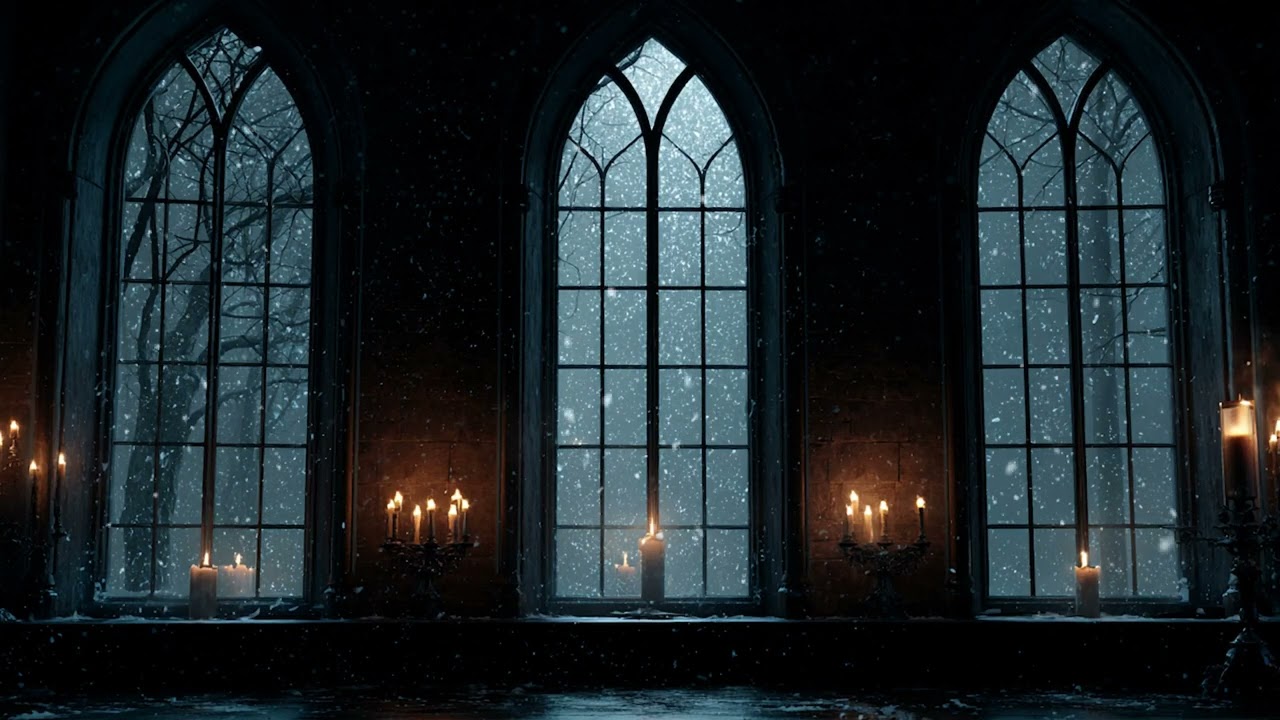 Winter Snowstorm Escape ❄️ Cabin Fireplace Sounds for Cozy Relaxation