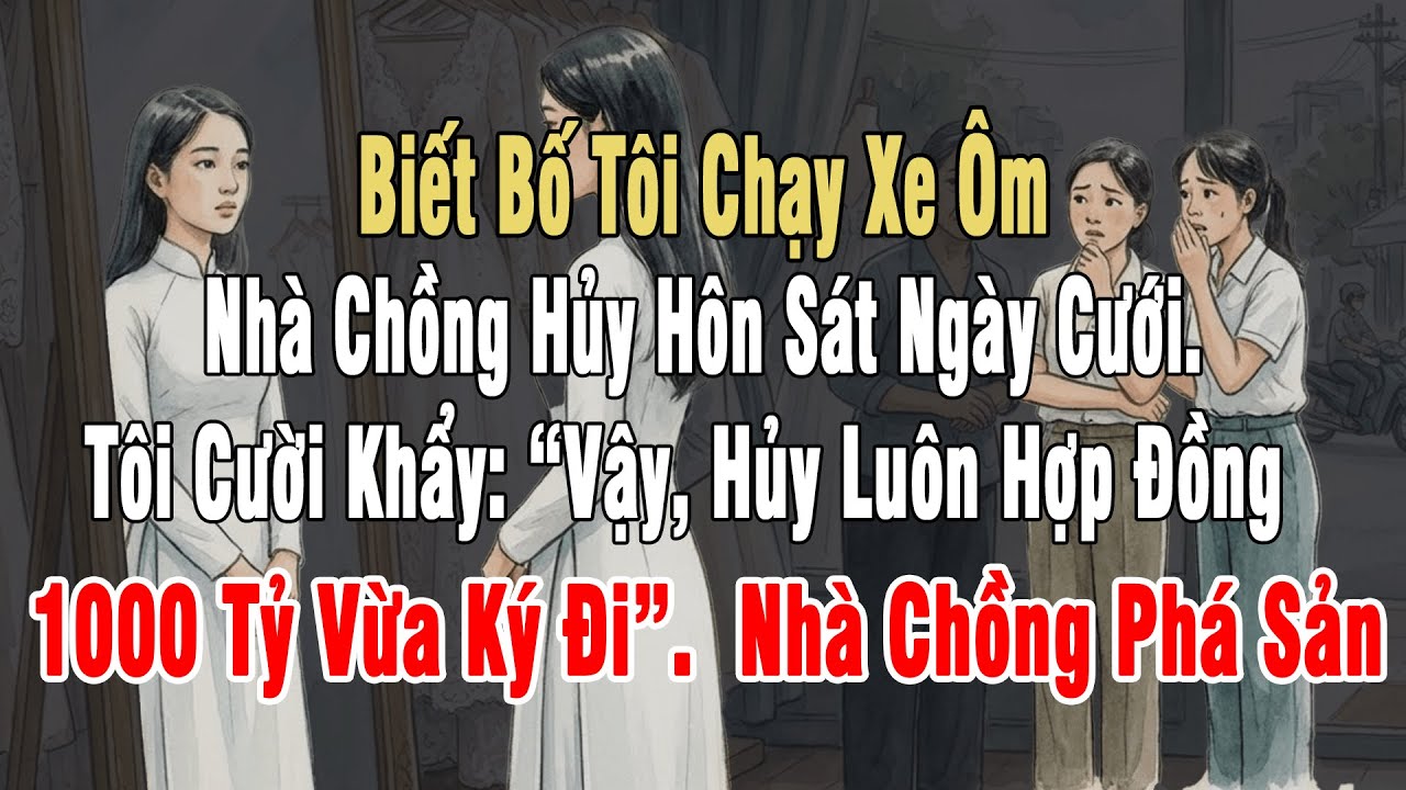Biết Bố Tôi Là Xe Ôm, Nhà Chồng Hủy Hôn Sát Ngày Cưới. Tôi Cười: “Vậy, Hủy Hợp Đồng 1000 Tỷ Vừa Ký”