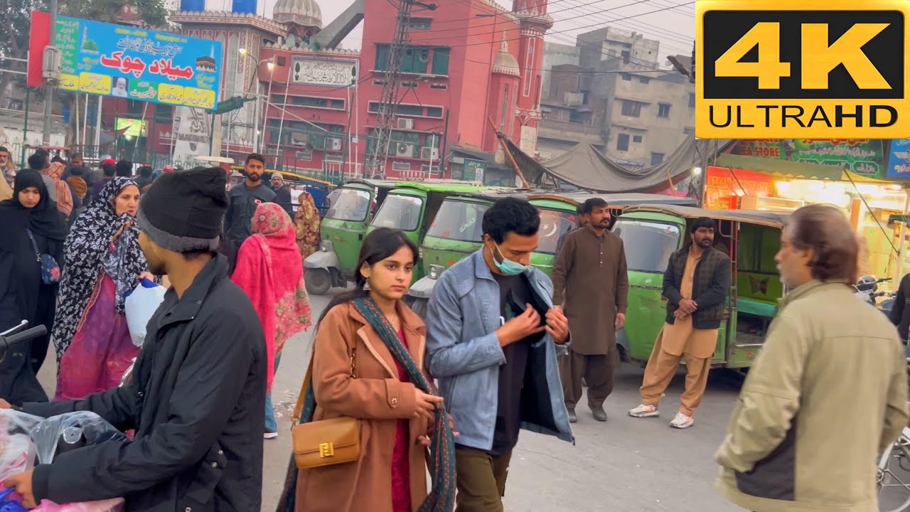 Lahore ‚ Pakistan  Amazing City Walking Tour | Lahore  Summer  City Tour 4K UHD