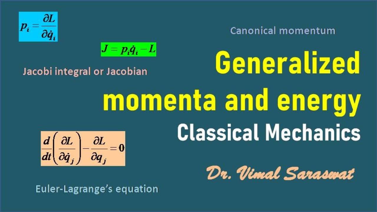 Generalized momenta and energy | Updated version  