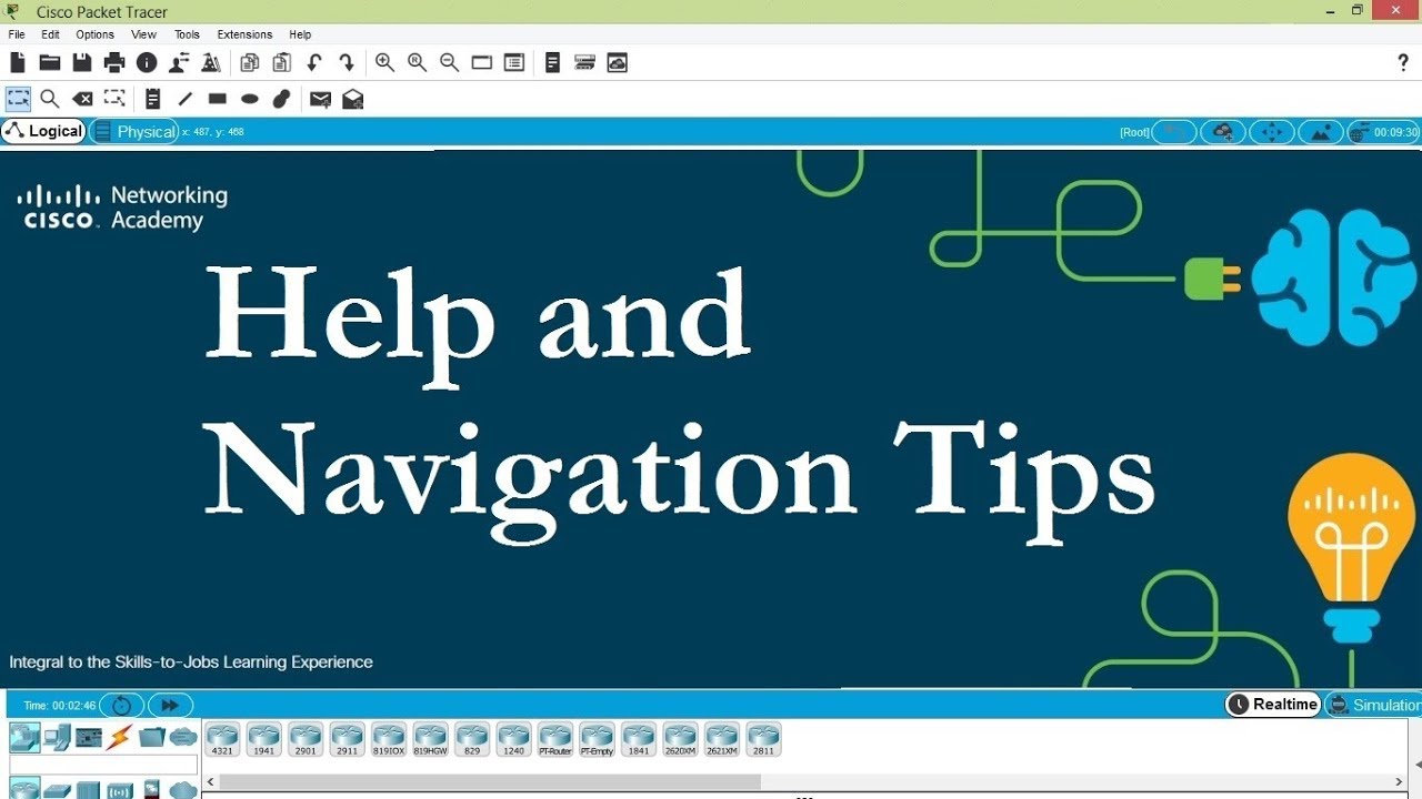 Packet Tracer V7.2 - Help and Navigation Tips