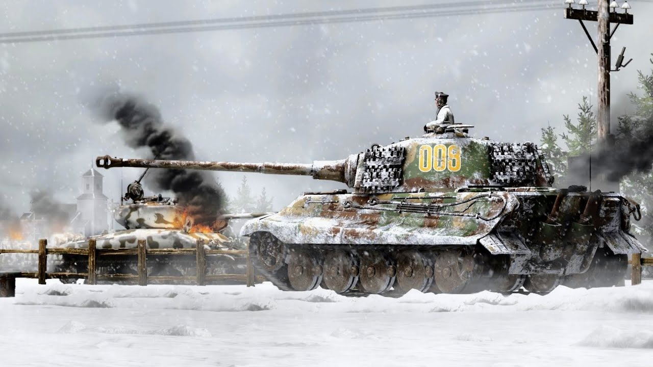 Darkest Hour: Europe '44-'45 Tiger Tank Winter Advance - 4K