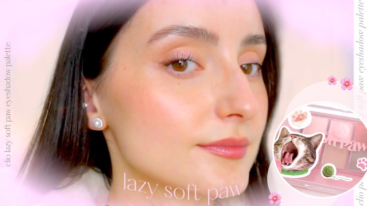 THE CUTEST EYESHADOW PALETTE! CLIO Lazy Soft Paw Eyeshadow Palette + Romand Comparisons 🌸