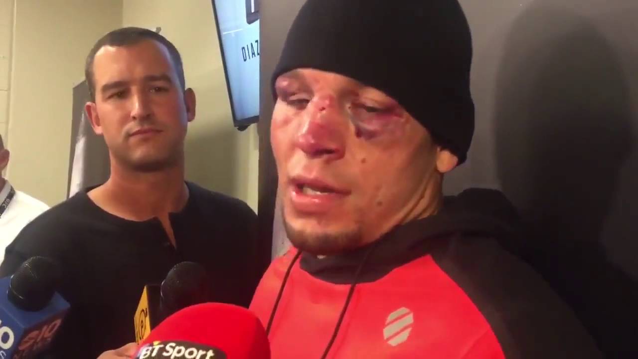 Nate Diaz UFC 202 Post Fight Interview After loss to Conor McGregor at UFC 202