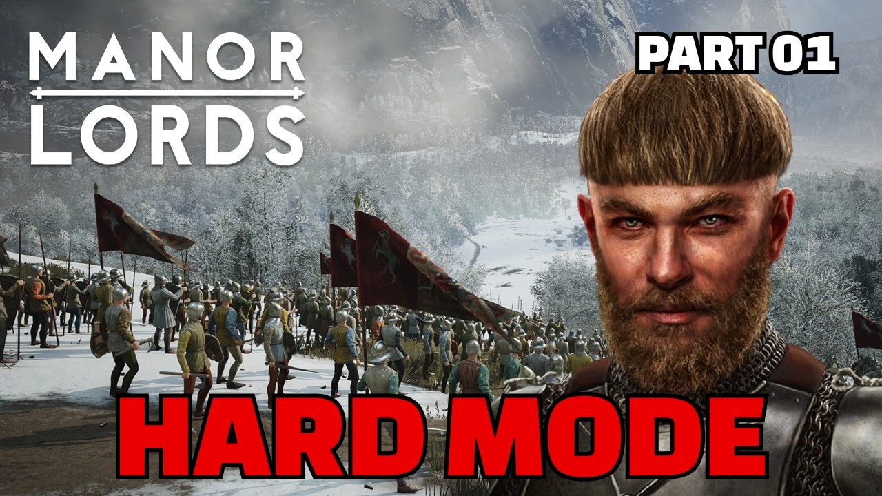 Manor Lords HARDEST Start Ever - High Peaks Challenge [Part 1]
