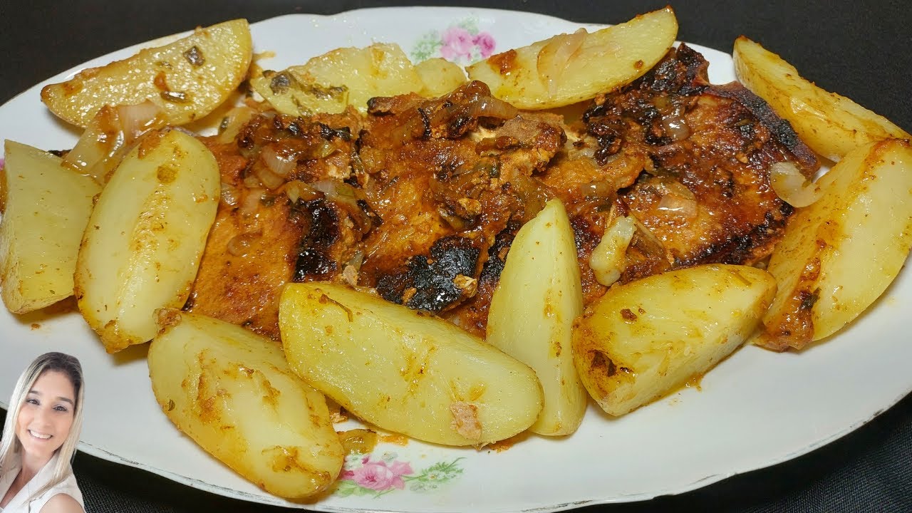 BISTECA DE PORCO COM BATATA NA PANELA DE PRESSÃO - SUCULENTA MÁCIA E DERRETE NA BOCA | Tati Oliveira