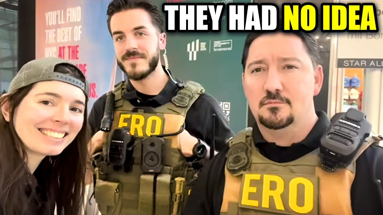 Comedian Trolls Clueless ICE Agents to Their Faces, Their Reactions Say it All