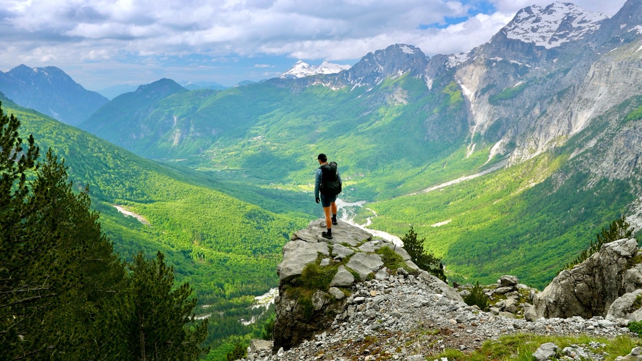 Hiking 120 miles Alone in the Peaks of the Balkans (Ambient Footage)