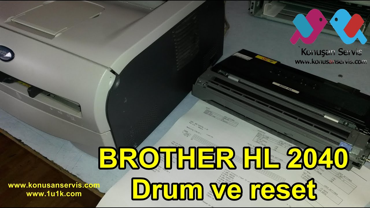 Brother HL 2040 Drum Reset