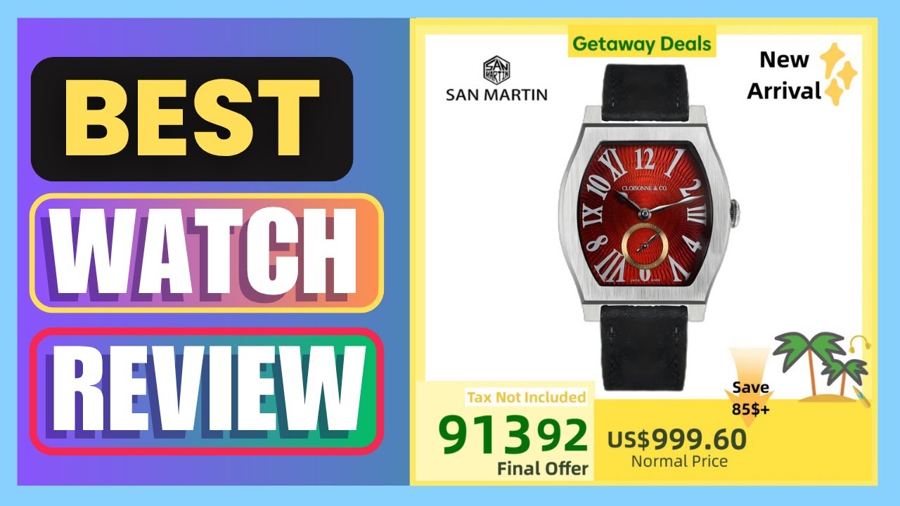 Best 36mm ETA 7001 Barrel Shaped Enamel Hand Guilloche Dial Men Mechanical Watch Review