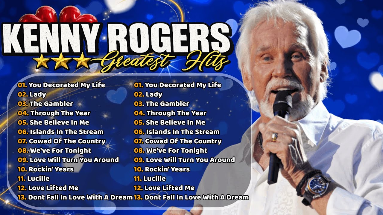 Greatest Hits Kenny Rogers Songs Of All Time 🔥The Best Country Songs Of Kenny Rogers Playlist❤️#lady