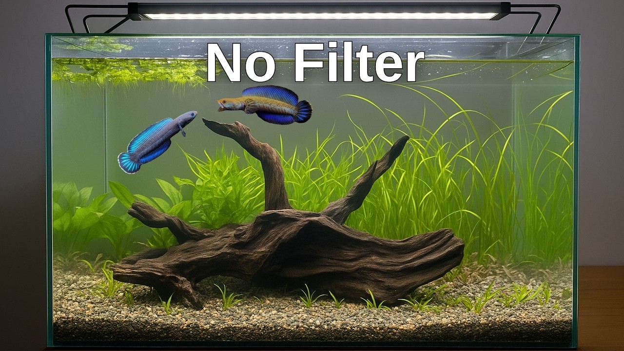 How To Make A Natural Planted Tank - No Filter, No Co2, No Fertilizer - Episode 1 - Day 1 to Day 15