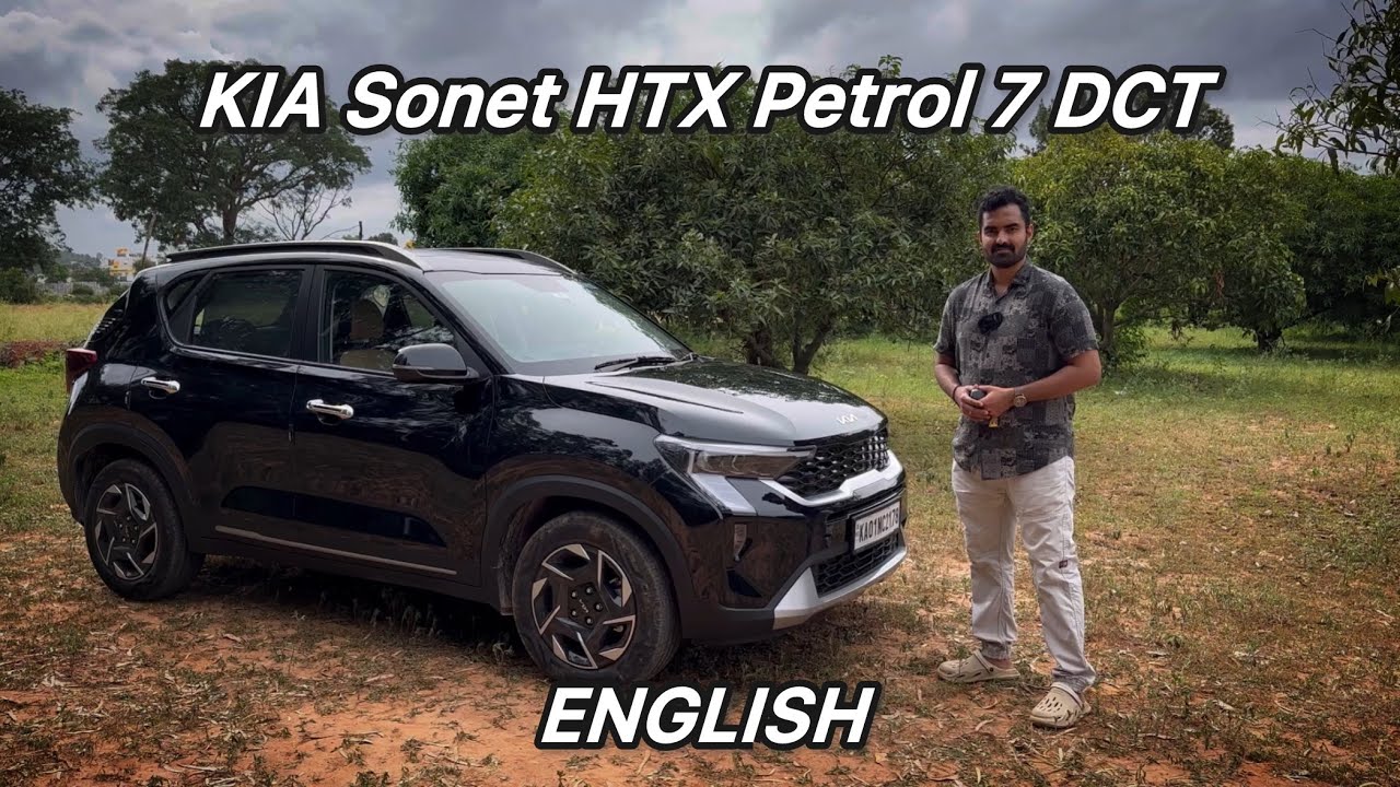 KIA Sonet 2024 HTX Petrol Automatic DCT | Обзор экстерьера и интерьера | Английский