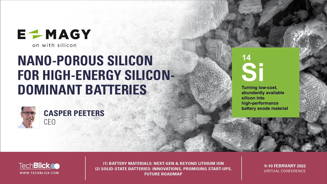 E-magy | Nano-porous silicon for high-energy silicon-dominant batteries